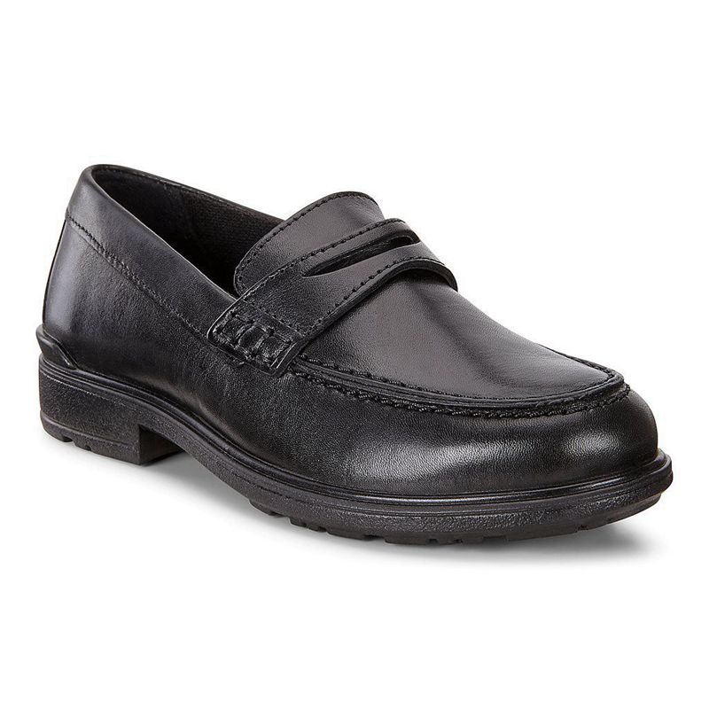 Zapatos Slip-On Ecco Cohen Para Niños,Negras,705469-MBP